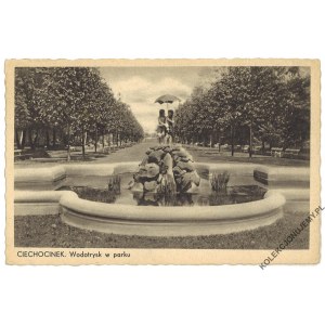 CIECHOCINEK. Water feature in the park, published by RUCH