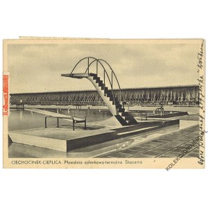 CIECHOCINEK. Brine-thermal swimming pool. The jump, published by Rogalewski