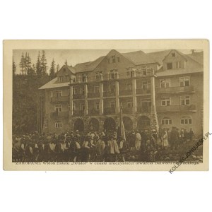 ZAKOPANE. Widok Hotelu Bristol w czasie uroczystości otwarcia Bulwaru Słowackiego, fot. H. Schabenbeck