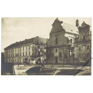 LWÓW. Gmach starego Uniwersytetu i Kościół Mikołaja