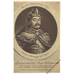 [Jan III Sobieski] Król Jan III. Wizerunek współczesny. Rys. L. Gole