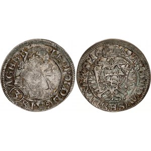 German States Breslau (Silesia) 3 Kreuzer 1669 SHS