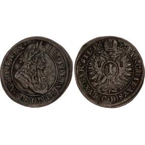 German States Brieg (Silesia) 1 Kreuzer 1698 CB