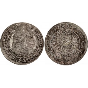 German States Liegnitz-Brieg (Silesia) 3 Kreuzer 1661