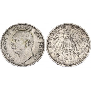 Germany - Empire Anhalt-Dessau 3 Mark 1911 A