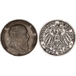 Germany - Empire Baden 5 Mark 1907 G
