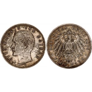 Germany - Empire Bavaria 5 Mark 1899 D