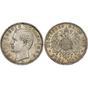 Germany - Empire Bavaria 5 Mark 1913 D