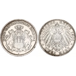 Germany - Empire Hamburg 2 Mark 1901 J