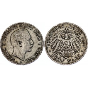 Germany - Empire Prussia 5 Mark 1895 A