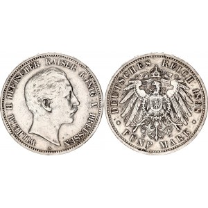 Germany - Empire Prussia 5 Mark 1898 A