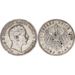 Germany - Empire Prussia 5 Mark 1903 A