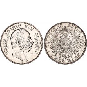 Germany - Empire Saxony 2 Mark 1904 E