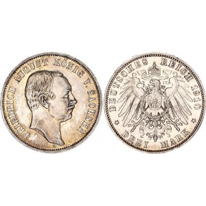 Germany - Empire Saxony 3 Mark 1910 E