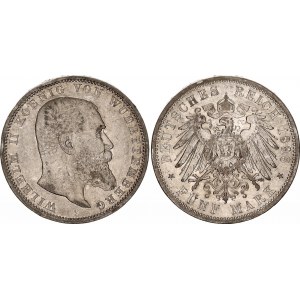 Germany - Empire Württemberg 5 Mark 1898 F