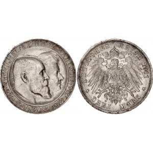 Germany - Empire Wurttemberg 3 Mark 1911 F