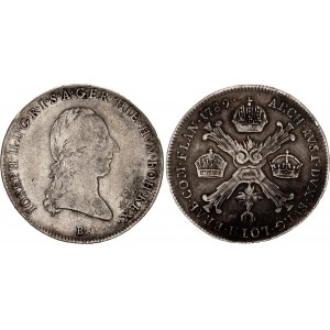 Austrian Netherlands 1/4 Kronentaler 1789 B