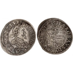 Austria 3 Kreuzer 1631