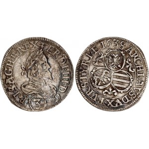 Austria 3 Kreuzer 1638