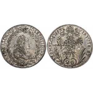 Austria 20 Kreuzer 1769 B EVM D