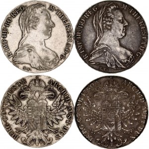 Austria 2 x 1 Thaler 1780 SF Restrike