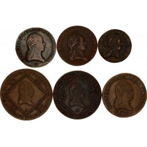 Austria 1 - 3 x 3 - 15 - 30 Kreuzer 1800 - 1812