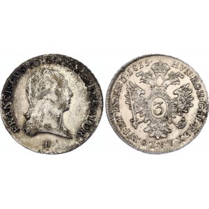 Austria 3 Kreuzer 1815 B