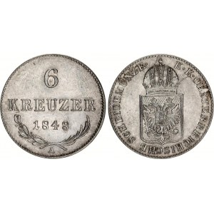 Austria 6 Kreuzer 1848 A