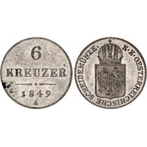 Austria 6 Kreuzer 1849 A