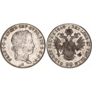 Austria 20 Kreuzer 1840 C