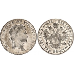 Austria 20 Kreuzer 1842 C