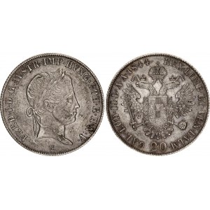 Austria 20 Kreuzer 1844 C