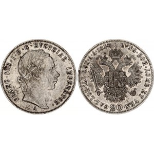 Austria 20 Kreuzer 1852 A