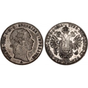 Austria 20 Kreuzer 1854 A