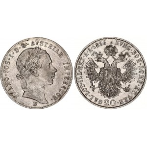 Austria 20 Kreuzer 1856 B