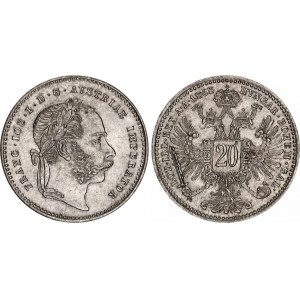 Austria 20 Kreuzer 1868