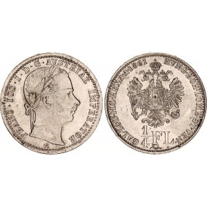 Austria 1/4 Florin 1861 A
