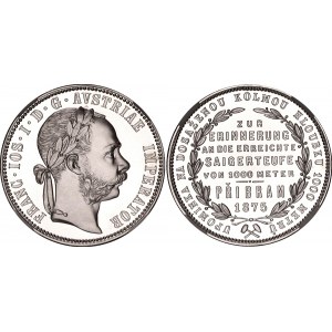 Austria 1 Florin 1875 Modern Silver Restrike Příbramský Zlatník NGC MS 70