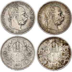 Austria 2 x 1 Corona 1900 - 1901