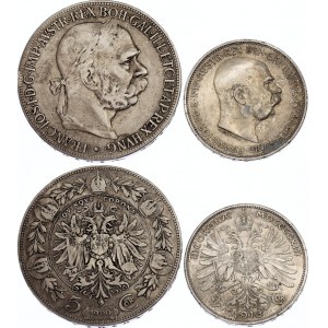 Austria 5 & 2 Corona 1900 - 1913