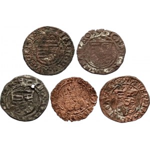 Hungary 5 x 1 Denar 1525 - 1564 Medieval Counterfeit