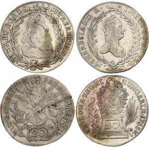 Hungary 2 x 20 Krajczar 1765 - 1780