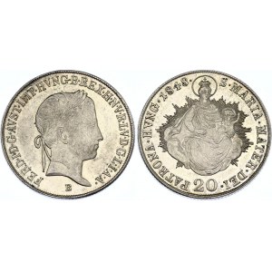 Hungary 20 Krajczár 1848 B