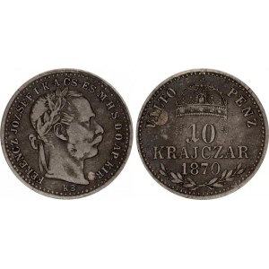 Hungary 10 Krajczar 1870 KB