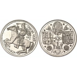 Hungary Commemorative Silver Medal King Szabolcs Vezer 1985 TS