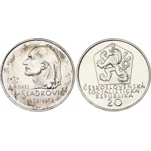 Czechoslovakia 20 Korun 1972 PROOF