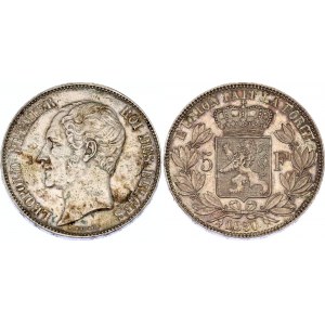 Belgium 5 Francs 1850