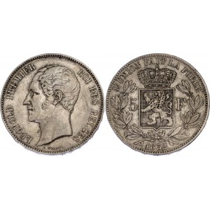 Belgium 5 Francs 1852