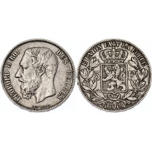 Belgium 5 Francs 1868