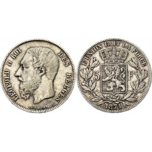 Belgium 5 Francs 1871